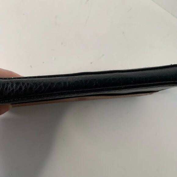 VINTAGE DOONEY & BOURKE PEBBLE LEATHER WALLET TOP GRAIN LEATHER TRIM - Picture 7 of 8